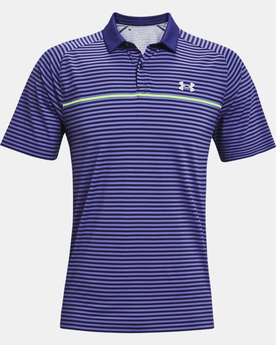 Polo UA Iso-Chill Hollen Stripe pour homme, Blue, pdpMainDesktop image number 4
